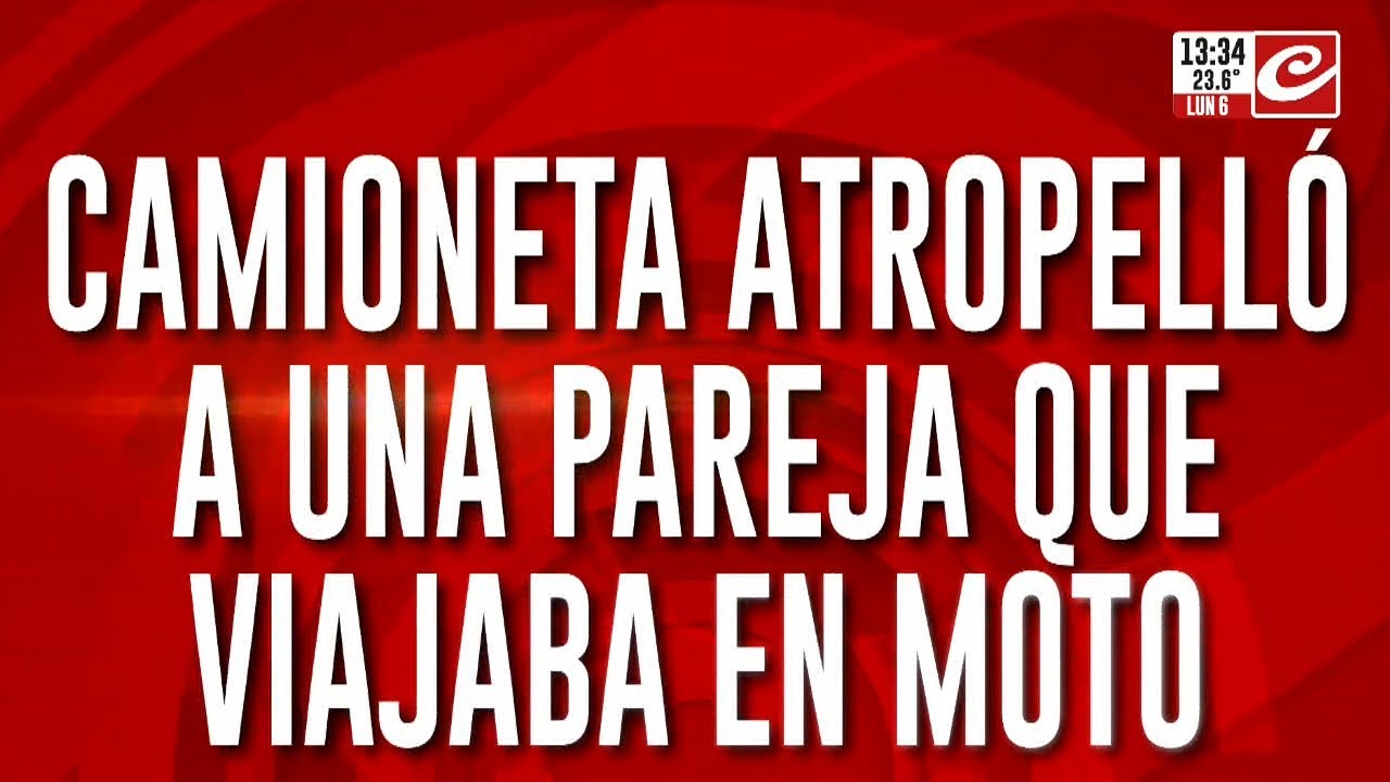 Camioneta atropelló a una pareja que viajaba en moto: murieron los dos ...