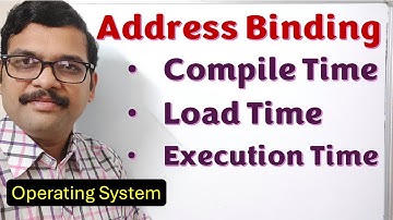 Address Binding in OS | Types of Address Binding in OS | Compile-Time, Load-Time & Execution-Time|OS