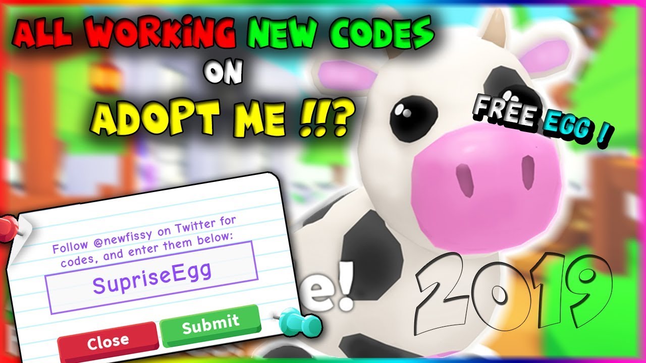 All New Codes On Adopt Me November 2019 Roblox Youtube - roblox adopt me twitter codes 2019 how to get robux with a