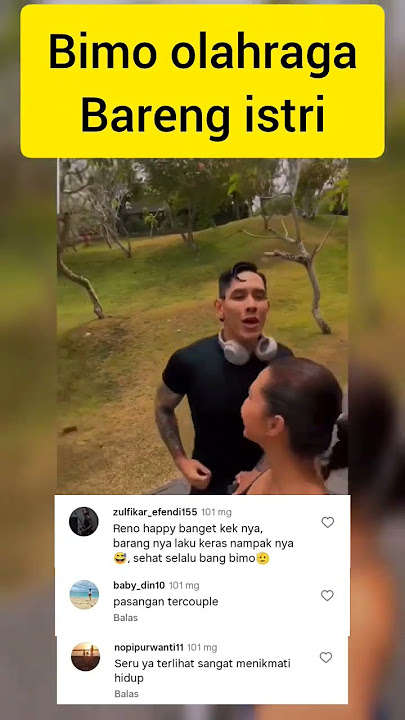 Ganindra bimo dan Andrea Dian #ganindrabimo #andreadian #joging #olahraga #couple #andrea
