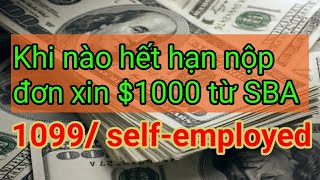 Khi nào hết hạn nộp đơn xin SBA cho eidl loan