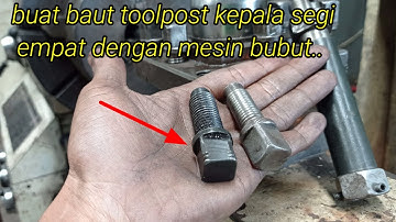 Buat Baut Toolpost Dari Baut Roda Truk | Make a To Tool post a Bolt Metal Lathe | Working Machine