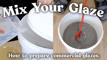 How to Mix Commercial Glazes for Beginners // Pottery at Home Pt. 6: preparing glaze