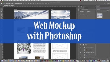Ski web project 02 - How to create a website mockup in Photoshop CC 2019