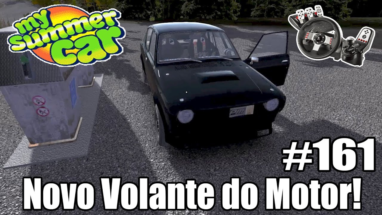 My Summer Car - Novo Volante do Motor e Meu Carro ta Sem Freio! #161 ‹ Getaway Driver ›