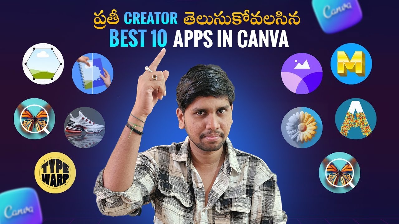 మీకూ తప్పక తెలుసుండాలి! Canva లోని  Best 10 Apps in Canva