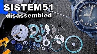 Disassembling the SISTEM51 Movement similar to the one inside the new Swatch x Blancpain