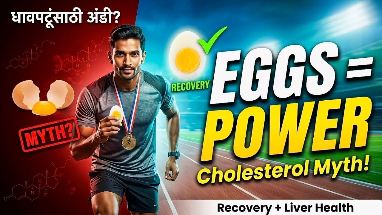 धावपटूंसाठी अंडी का आवश्यक? | Cholesterol Myth, Recovery & Liver Health Explained
