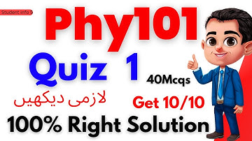 Phy101 quiz 1 2023 || phy101 quiz 1 || phy101 quiz 1 solution 2023 | phy101 quiz 1 spring | #phy101