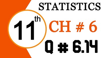 1st Year Statistics Chapter 6 Question 6.14 - 11th Class Statistics Chapter 6 Probability