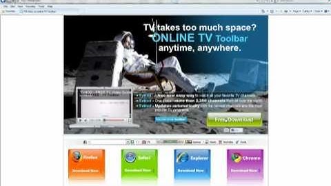 How to Download our Toolbar with Explorer - WWW.TVHOD.COM