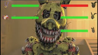 DEMENTED FNAF ANIMATRONICS VS The AMAZING DIGITAL CIRCUS WITH HEALTHBARS ANIMATED COMPILATION