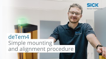 Tutorial deTem4: How to mount and align the deTem safety light-beam sensor