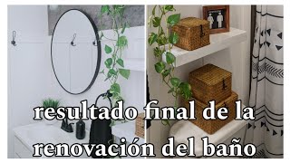 TERMINAMOS CON LA RENOVACIÓN DE MI BAÑO DE INFONAVIT//MOLDURAS PAPEL TAPIZ Y DECORACIÓN