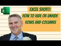Excel Tips: How to Quickly Hide and Unhide Rows or Columns 🔍