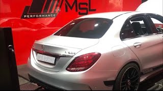 MY STAGE 2 MERCEDES C63 AMG ON MSL PERFORMANCE DYNO IS A RIOT