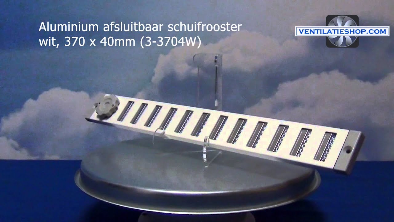 Sanivesk afsluitbaar schuifrooster RVS 100 mm kopen? Ventilatieroosters