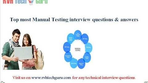 Top most manual testing interview questions and answers-RVH Tech guru