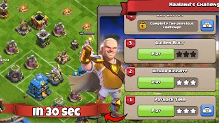 Kicker Kick off Challenge 3 star in 30 second (Clash of Clans)