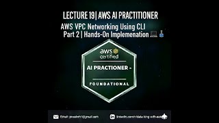 Lecture 19 - AWS CLI Networking Part 2 | Create NAT , Routing Table,Peering,ElasticIP using AWS CLI