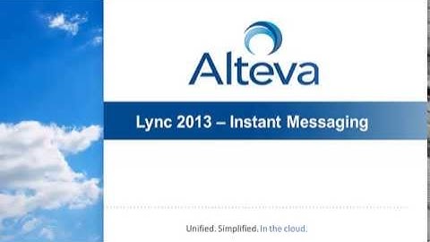 Lync Instant Messaging