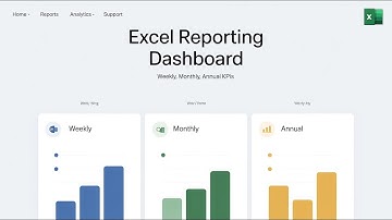 Excel Report Dashboard | Weekly, Monthly & Annual KPI Tracker Tutorial