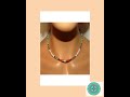 Santo Domingo Rolled Shell Orange Spiny & Turquoise Heishi Choker Necklace 16"L