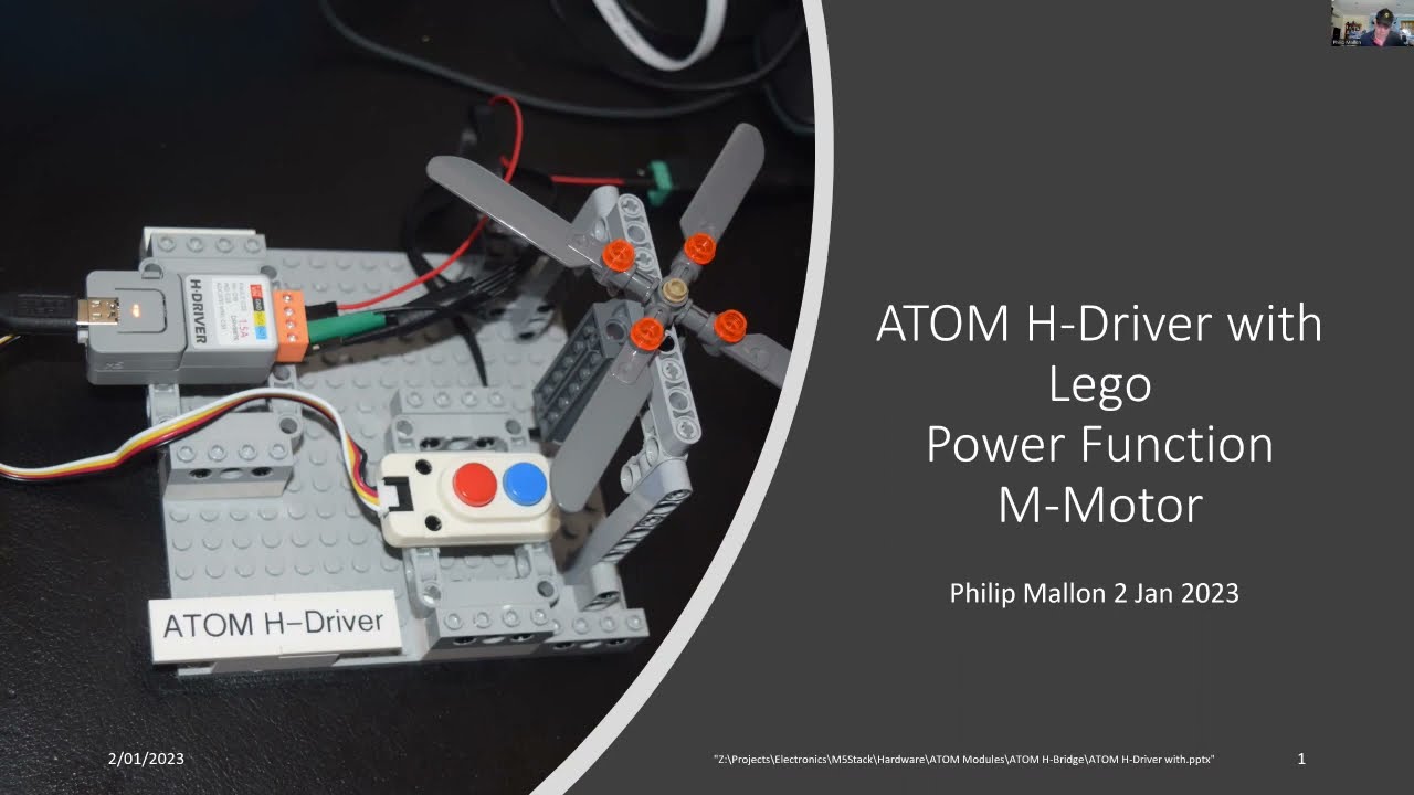 ATOM H-Bridge controlling Lego PF Motors - YouTube