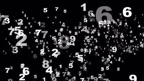 Random Numbers Stream Stock Motion Graphics