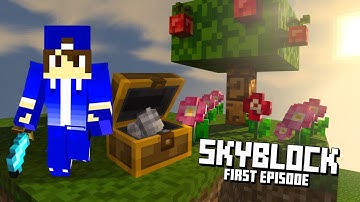 Minecraft Skyblock Episode 1 – Mob Grinder Setup and Survival Begins