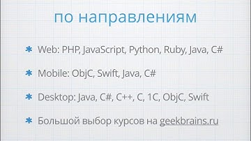 Основы программирования. Карьера программиста. Урок 15 [GeekBrains]