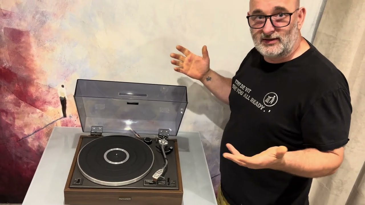 Platine Vinyle Vintage Pioneer PL-12D – Stéréo – Noire – Occasion