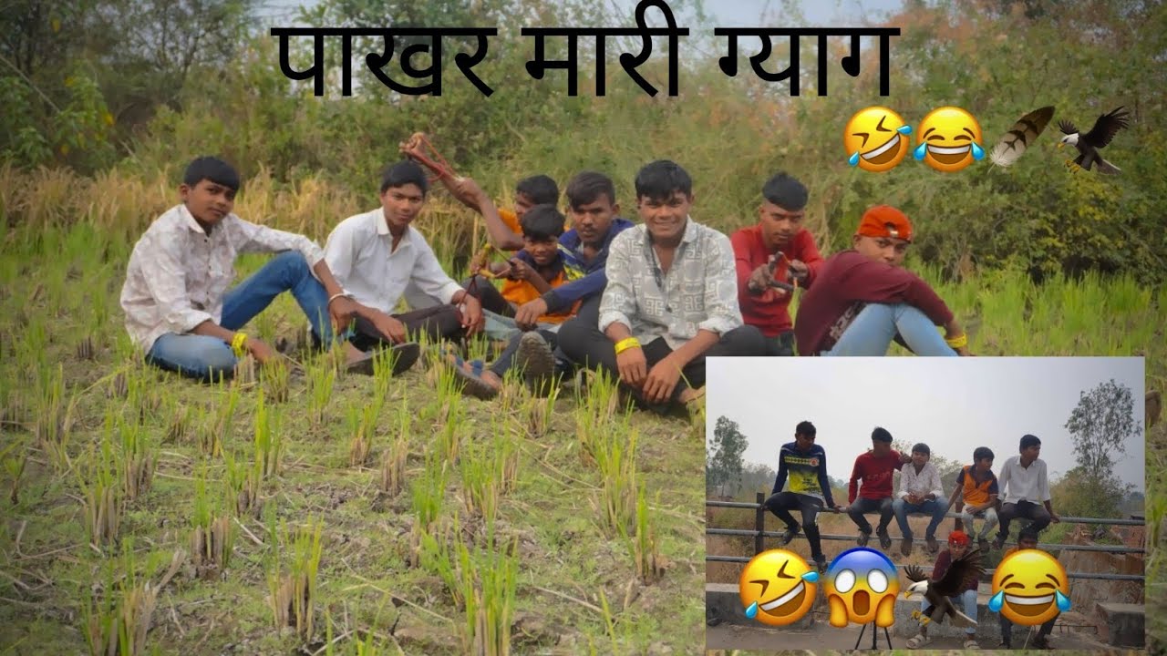 पाखरं मारी गँग पाखरं मारायचे सोडून मारामारी करतात 😅😂😅😅