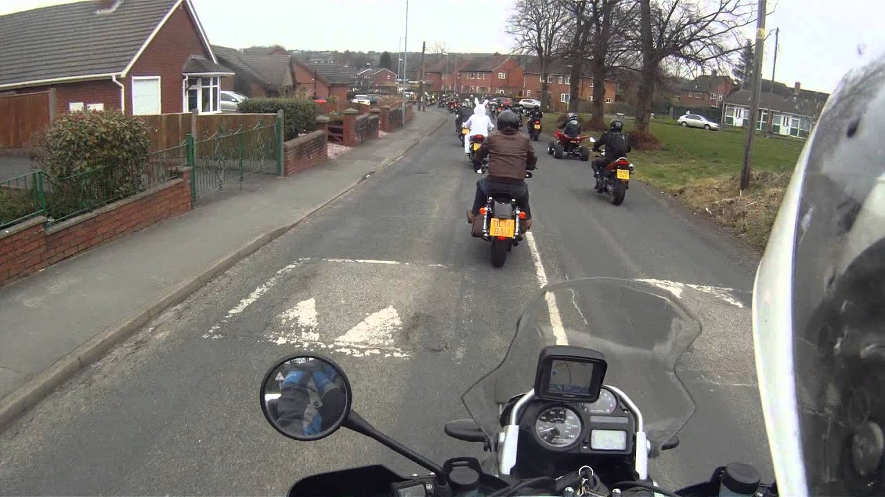 StokeOnTrent Easter Charity Motorcycle Run 2015 onboard R1200GS