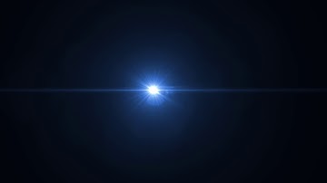 Text reveal lens flares for titles blue