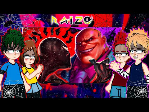 🇪🇸🇧🇷 My Hero Academy React a ♪ Homem-Aranha VS. Rei do Crime | Justiça ou Vingança | AniRap ft.