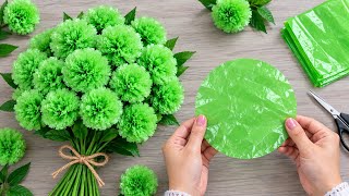 I Made a Stunning Green Flower From a Plastic Bag - You Won't Believe the Result - Easy DIY Craft