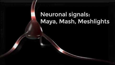 Neuron signal animation using Mash in Maya