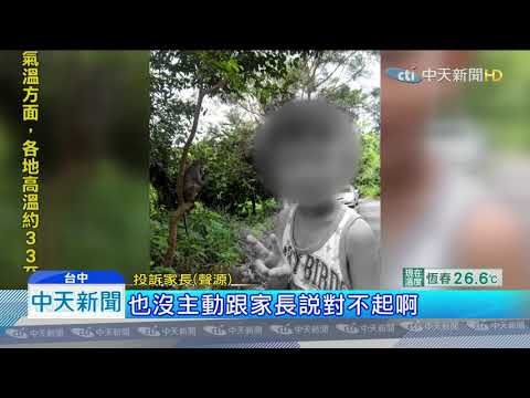 20190801中天新聞　疑管教不當？　控幼園師推頭撞地　男童頭皮血腫