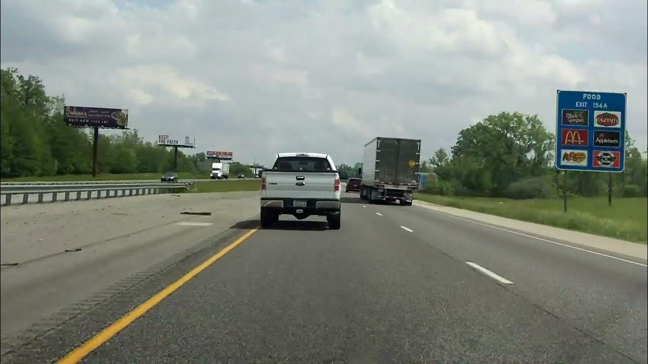 Interstate 70 Indiana (Exits 149 to 156) eastbound YouTube