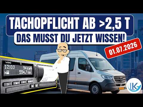 New tachograph requirement for vehicles over 2.5 tons – does this also apply to your Sprinter?