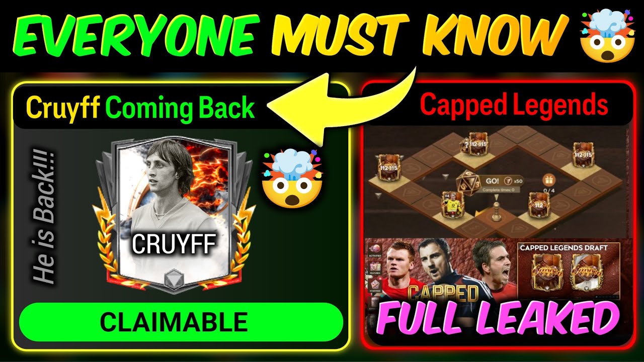 GLITCH! Cruyff Coming, Capped Legends Event Leaked - FC Mobile | Mr. Believer