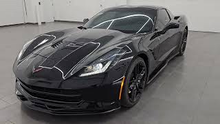 2019 CHEVROLET CORVETTE 1LT 7 SPEED STICK SHIFT BLACK 4K WALKAROUND 16503Z