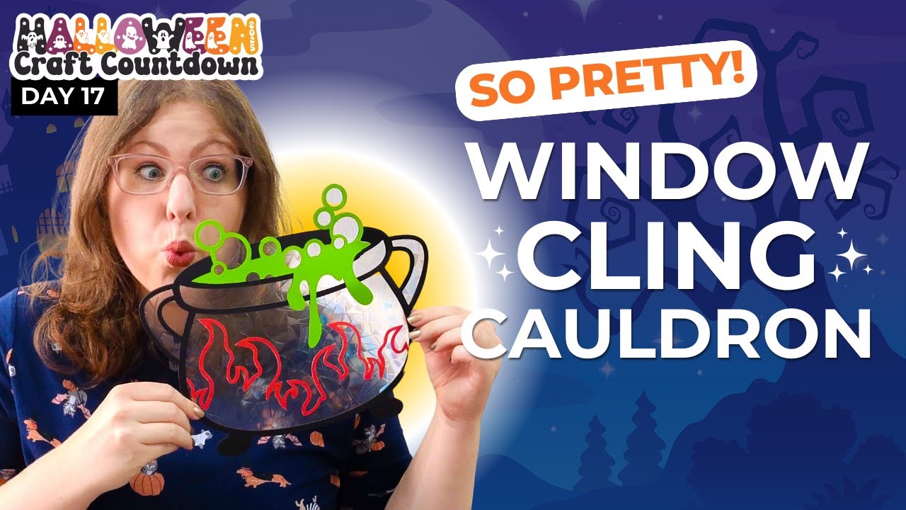 Bubbling Cauldron DIY Window Cling Craft 👻 HCC 2025