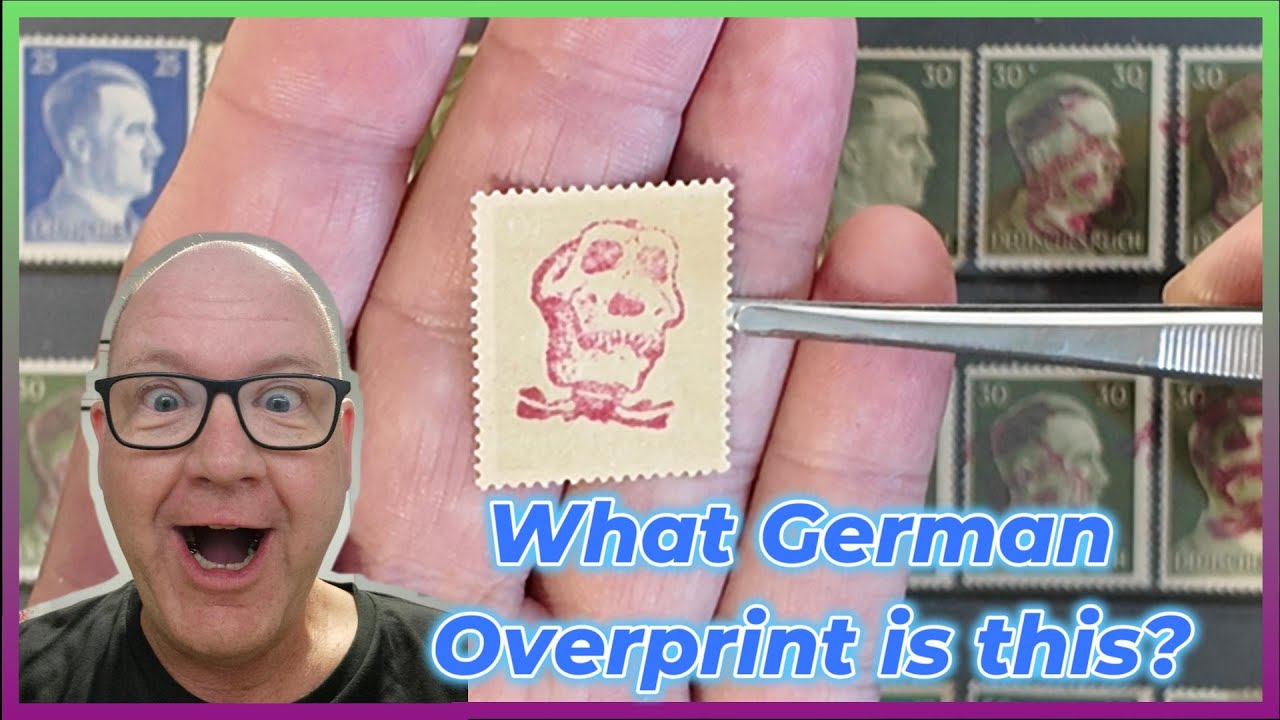 Что это за надпечатка немецкой марки?