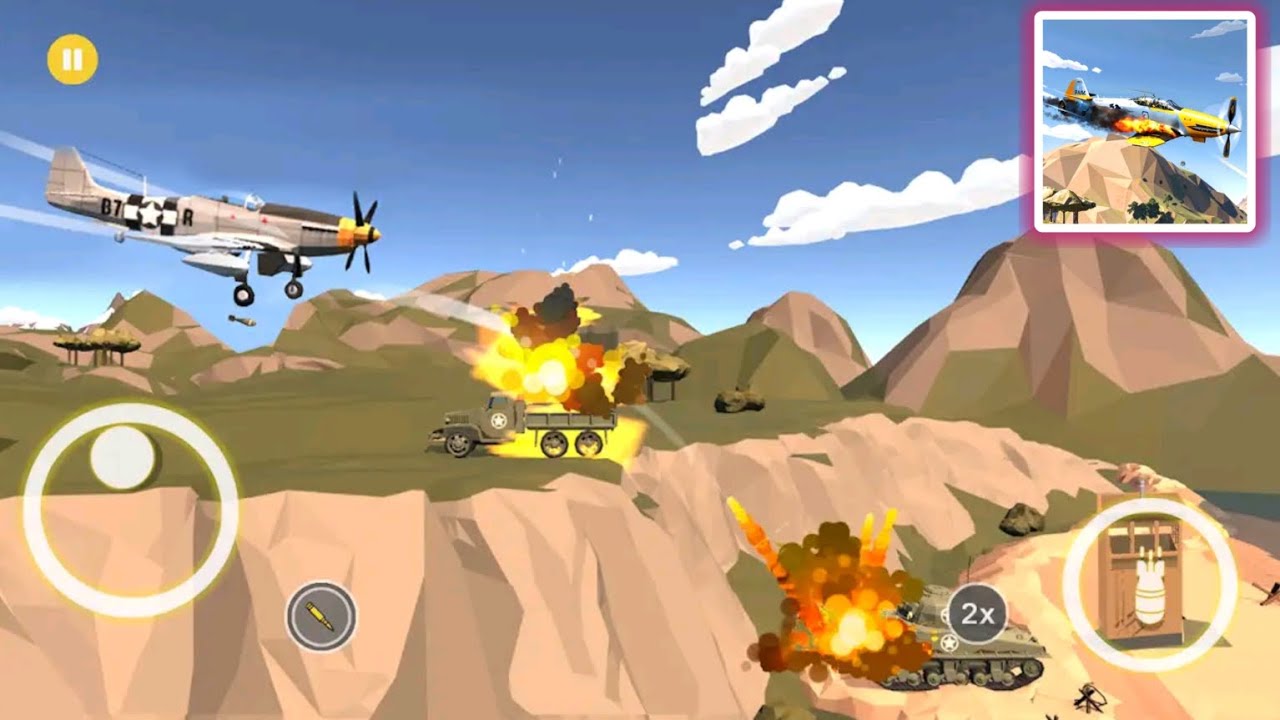 Ace Airplane 1945 WW2 Poly War Gameplay - Fighter Jets - Ace Airplane - Android,ios Gameplay