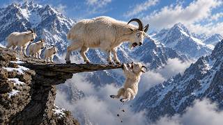 This Herd of Ibex Must Cross the Deadliest Himalayan Cliffs—Will They All Make It? | Wildlife Animal