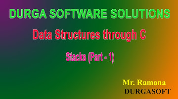 data structures  - Stacks  (Part -1) By Ramana Sir