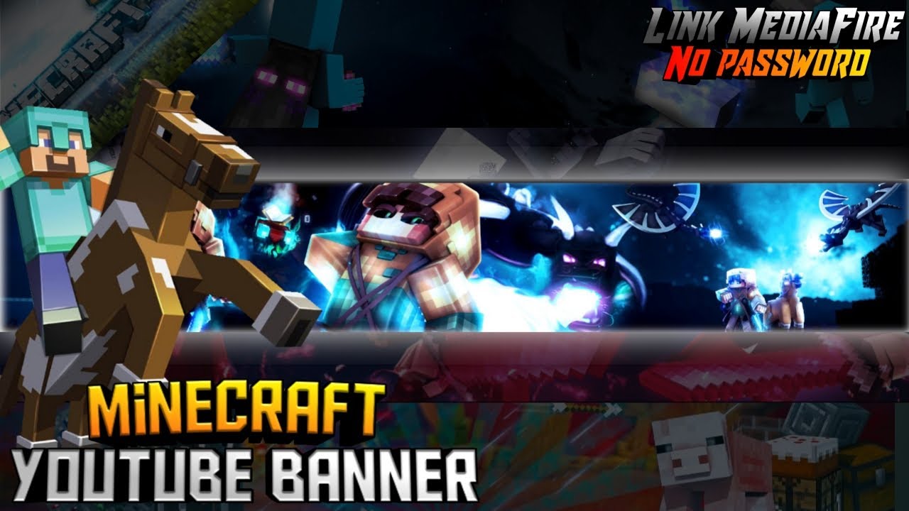Bagi bagi banner youtube minecraft no text YouTube