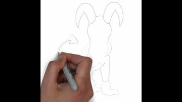 how to draw houndoom #shorts